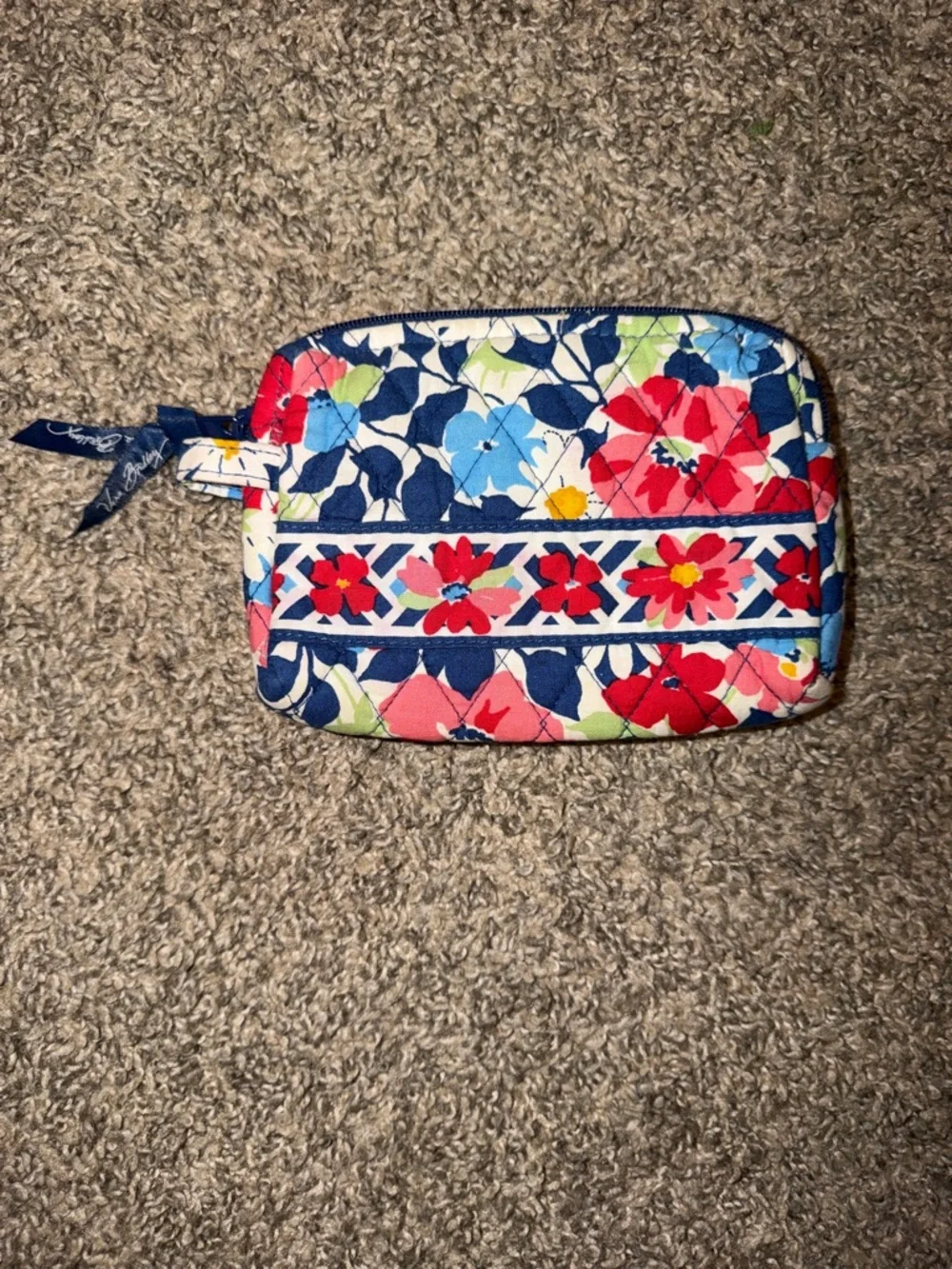 Vera Bradley Summer Cottage Cosmetic Zip Pouch